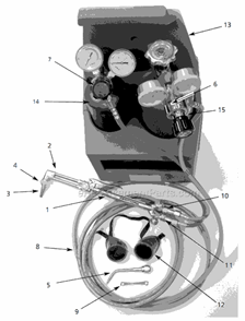 Page A Diagram and Parts List for WT5000  Campbell Hausfeld Welder